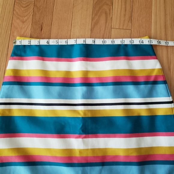 NWT LOFT colorful striped skirt - Picture 3 of 6